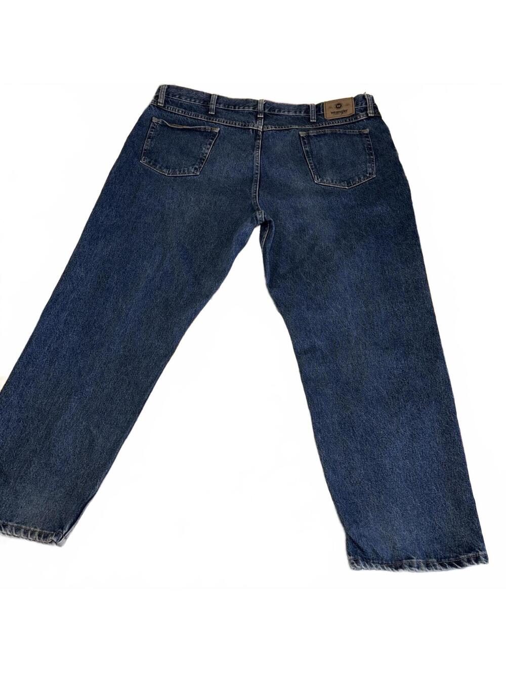 Wrangler Relaxed Fit Classic Blue Denim Mens Jeans W 44 L 30 WorK Casual Pants - Picture 3 of 7
